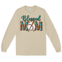 Mushroom western blessed mom with baseball Long Sleeve Tee - texasbilliewilder