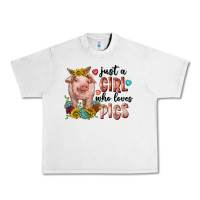 Lunar Rock western just girl who loves pigs Urban Heavy Tee - texasbilliewilder