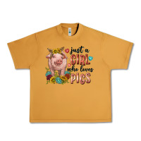 Peanut Butter western just girl who loves pigs Urban Heavy Tee - texasbilliewilder