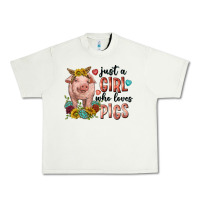Pistachio western just girl who loves pigs Urban Heavy Tee - texasbilliewilder