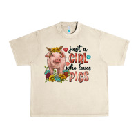 Sandshell western just girl who loves pigs Urban Heavy Tee - texasbilliewilder