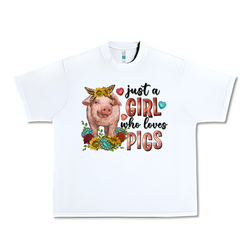 Western Just Girl Who Loves Pigs Urban Heavy Tee by texasbilliewilder | Teevron