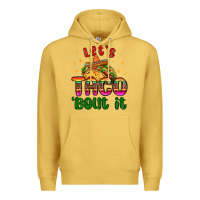 Antique Gold let s taco bout it Premium Hoodie - MaliasSmallBusiness