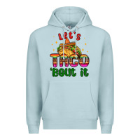 Blue Mist let s taco bout it Premium Hoodie - MaliasSmallBusiness