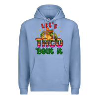 Colony Blue let s taco bout it Premium Hoodie - MaliasSmallBusiness