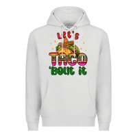Dove Grey let s taco bout it Premium Hoodie - MaliasSmallBusiness