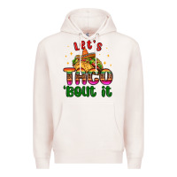Pale Pink let s taco bout it Premium Hoodie - MaliasSmallBusiness