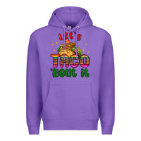 Purple let s taco bout it Premium Hoodie - MaliasSmallBusiness