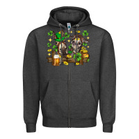 Charcoal Heather St. Patrick's Day donkey Zipper Hoodie - Neo Western