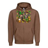 Chestnut St. Patrick's Day donkey Zipper Hoodie - Neo Western