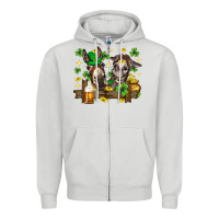 St. Patrick's Day Donkey Zipper Hoodie | Teevron