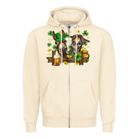 Sandshell St. Patrick's Day donkey Zipper Hoodie - Neo Western