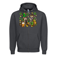Smoke St. Patrick's Day donkey Zipper Hoodie - Neo Western