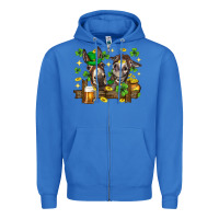 True Royal St. Patrick's Day donkey Zipper Hoodie - Neo Western
