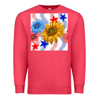 Cardinal patriotic sunflowers Premium Sweatshirt - BundleAndBundleShop