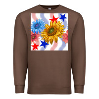 Chestnut patriotic sunflowers Premium Sweatshirt - BundleAndBundleShop