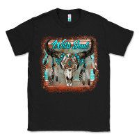 Black wild soul boho skull with background Classic Tee - RanaPortraitStore