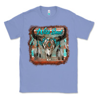 Colony Blue wild soul boho skull with background Classic Tee - RanaPortraitStore