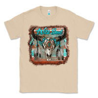 Mushroom wild soul boho skull with background Classic Tee - RanaPortraitStore