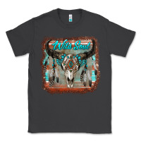 Smoke wild soul boho skull with background Classic Tee - RanaPortraitStore