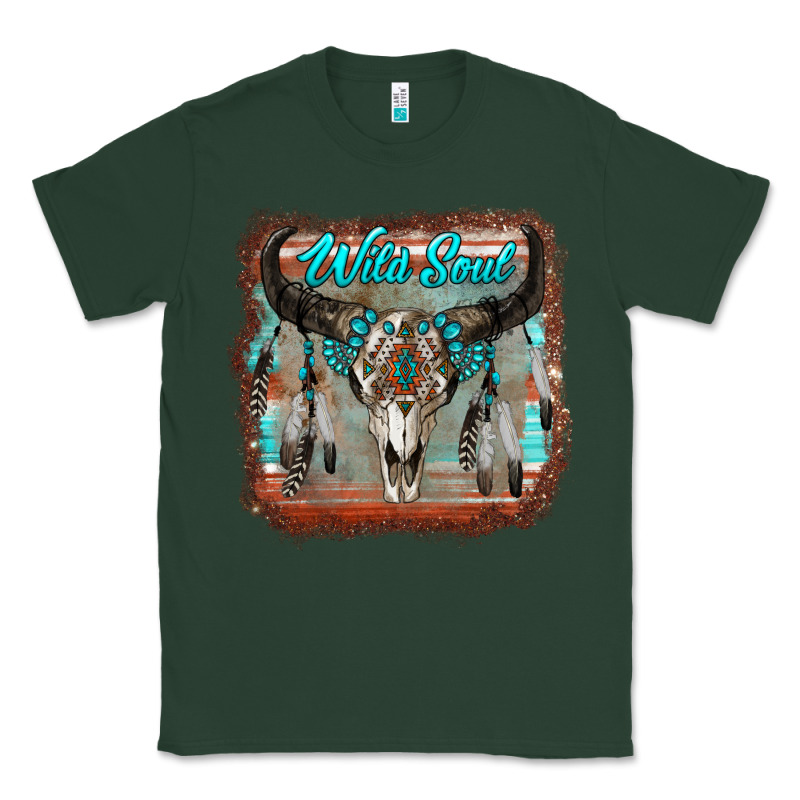 Wild Soul Boho Skull With Background Classic Tee by RanaPortraitStore | Teevron