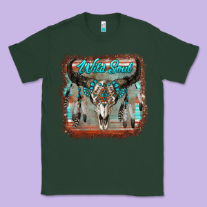 Wild Soul Boho Skull With Background Classic Tee Designed By Ranaportraitstore