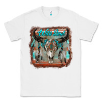 White wild soul boho skull with background Classic Tee - RanaPortraitStore