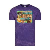 Cloud Purple pumpkin spice junkie Vintage Tee - BarkalooDesign
