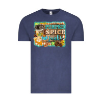 Vintage Denim pumpkin spice junkie Vintage Tee - BarkalooDesign