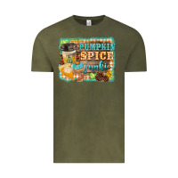 Vintage Olive pumpkin spice junkie Vintage Tee - BarkalooDesign