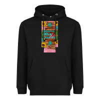 Black raised 90's country guitar cactus sunflower's 12 oz can cooler  (slim) Heavyweight Hoodie - Artiststas