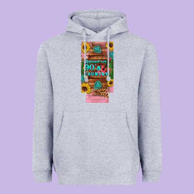 Raised 90's Country Guitar Cactus Sunflower's 12 Oz Can Cooler  (slim) Heavyweight Hoodie Designed By Artiststas