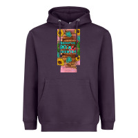 Plum raised 90's country guitar cactus sunflower's 12 oz can cooler  (slim) Heavyweight Hoodie - Artiststas