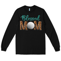 Black western blessed mom with hockey Long Sleeve Tee - texasbilliewilder