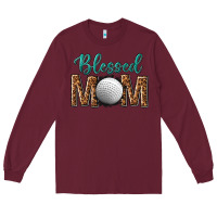Burgundy western blessed mom with hockey Long Sleeve Tee - texasbilliewilder