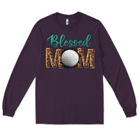Plum western blessed mom with hockey Long Sleeve Tee - texasbilliewilder