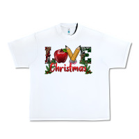 White Western Christmas Love Urban Heavy Tee - RanaPortraitStore
