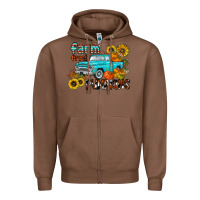 Chestnut farm fresh pumpkin Zipper Hoodie - CowhideDigitalArt