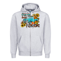 Heather Grey farm fresh pumpkin Zipper Hoodie - CowhideDigitalArt