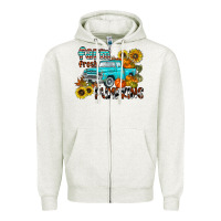 Oatmeal Heather farm fresh pumpkin Zipper Hoodie - CowhideDigitalArt