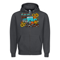 Smoke farm fresh pumpkin Zipper Hoodie - CowhideDigitalArt