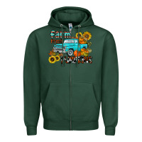 Sports Green farm fresh pumpkin Zipper Hoodie - CowhideDigitalArt