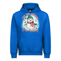 Cobalt 'tis the season to be freezing Urban Hoodie - MaliasSmallBusiness