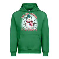 Emerald 'tis the season to be freezing Urban Hoodie - MaliasSmallBusiness