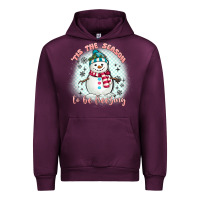 Mauve Wine 'tis the season to be freezing Urban Hoodie - MaliasSmallBusiness