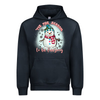 Navy 'tis the season to be freezing Urban Hoodie - MaliasSmallBusiness
