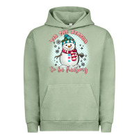 Pigment Oil Green 'tis the season to be freezing Urban Hoodie - MaliasSmallBusiness