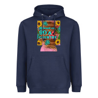 Navy raised 90's country guitar cactus sunflower's 12 oz can cooler (regula Heavyweight Hoodie - Artiststas