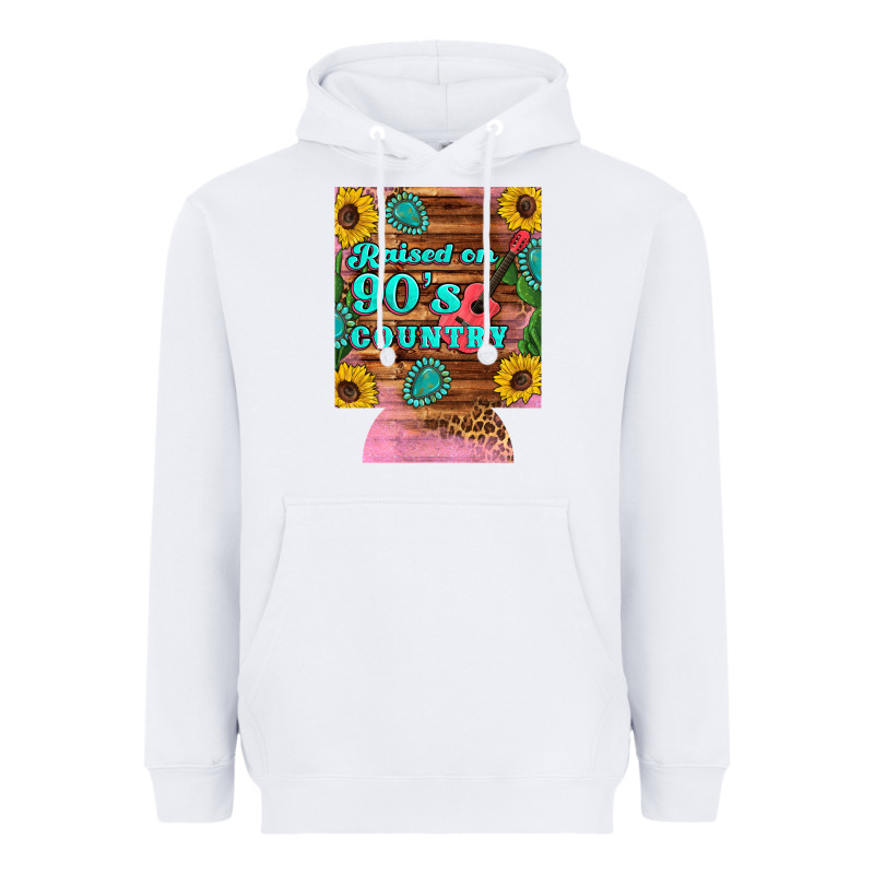 Raised 90's Country Guitar Cactus Sunflower's 12 Oz Can Cooler (regula Heavyweight Hoodie by Artiststas | Teevron