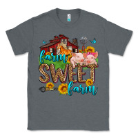 Charcoal Heather farm sweet farm Classic Tee - Zillion Design Studio
